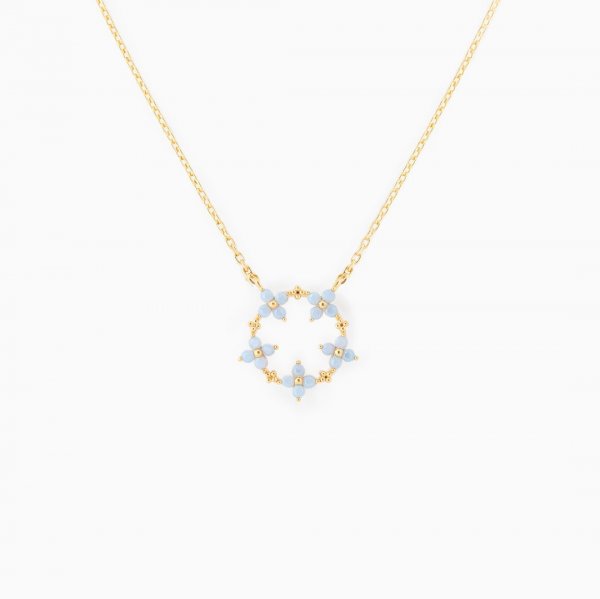 Women's Fashion Simple Flower Pendant Necklace
